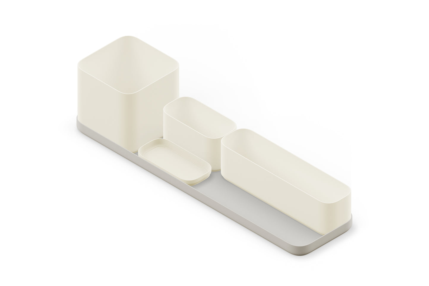 Custom Home Office Organiser - Tidy Set for Stationary, Notes, Plants, Cables - 3D Printed, Sustainable