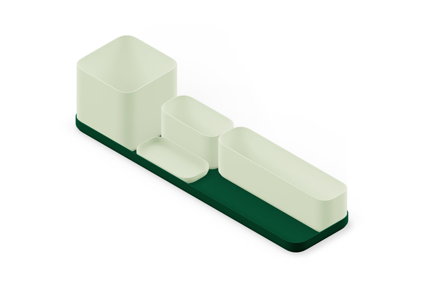 Custom Home Office Organiser - Tidy Set for Stationary, Notes, Plants, Cables - 3D Printed, Sustainable