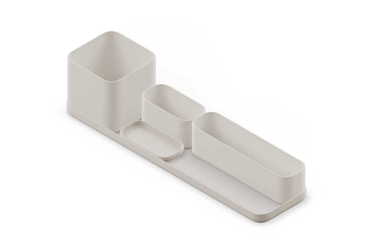 Custom Home Office Organiser - Tidy Set for Stationary, Notes, Plants, Cables - 3D Printed, Sustainable